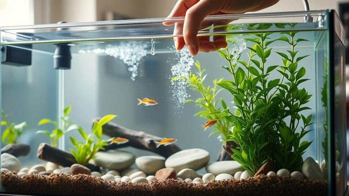 I plan my freshwater aquarium setup and Cuidados específicos para peixes de água doce e manutenção de aquários