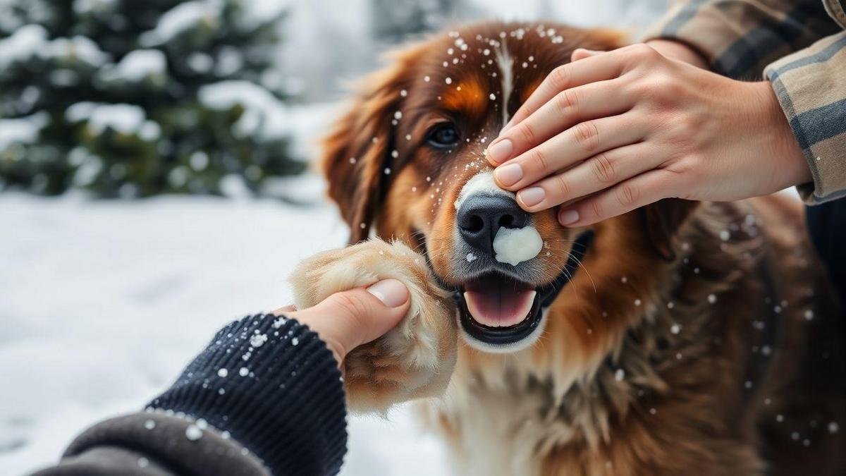 My paw care routine for cold weather