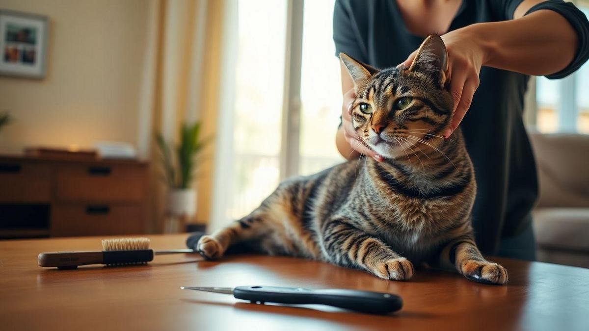 Grooming routine that fits Cuidados diários que todo dono de gato debe ter