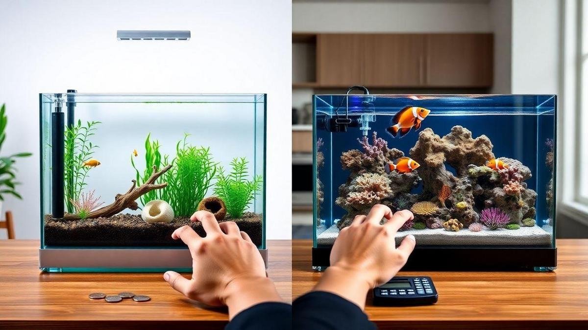 How I set up tanks and compare tank setup freshwater saltwater costs for As diferenças entre peixes de água doce e água salgada como pets